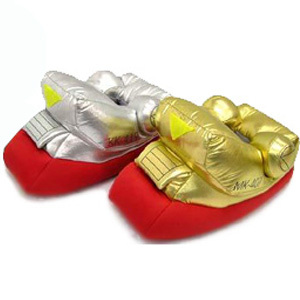 Illustration for article titled Japanese Gundam Slippers Make Giant Robot Noises